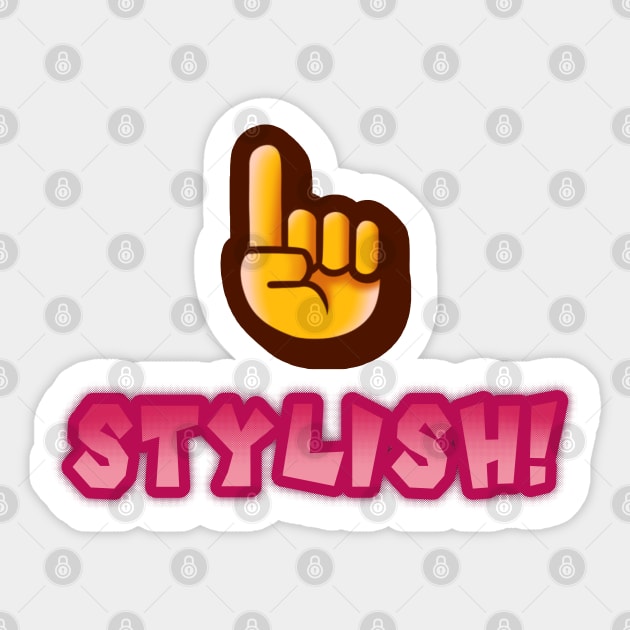 Stylish! Sticker by StarmanOmega's Art